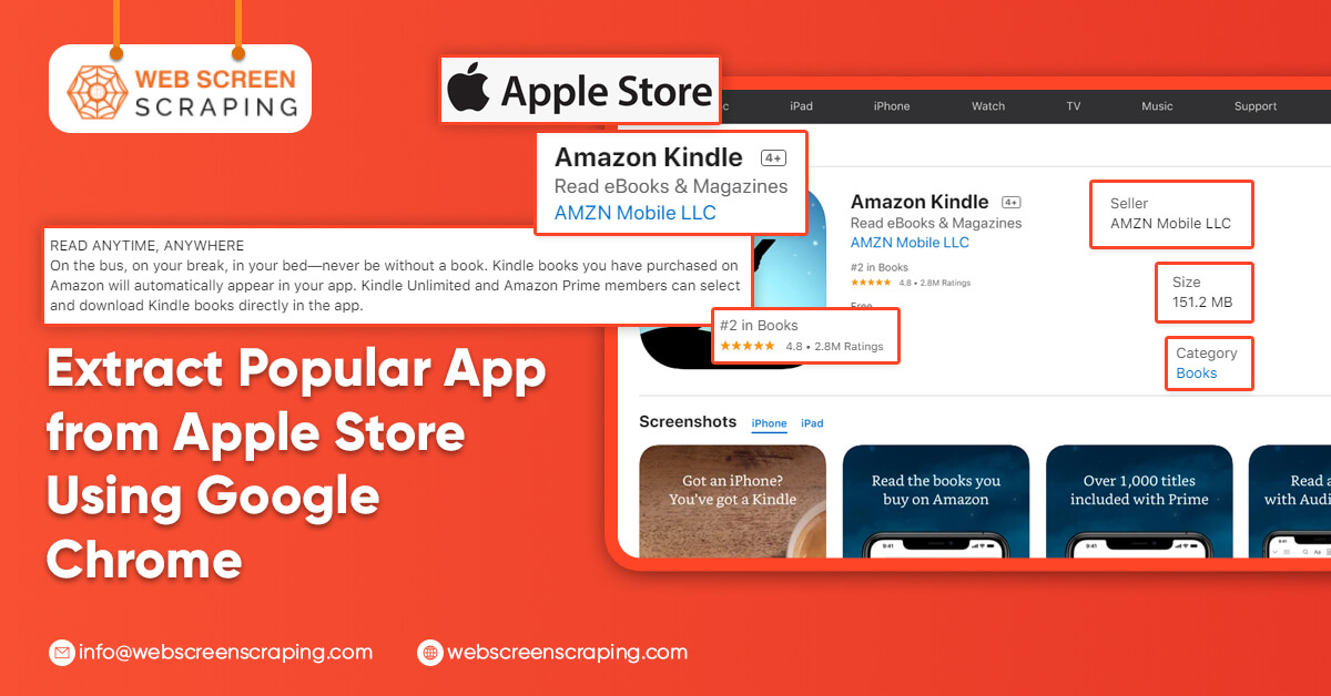 Extract Popular App from Apple Store Using Google Chrome
