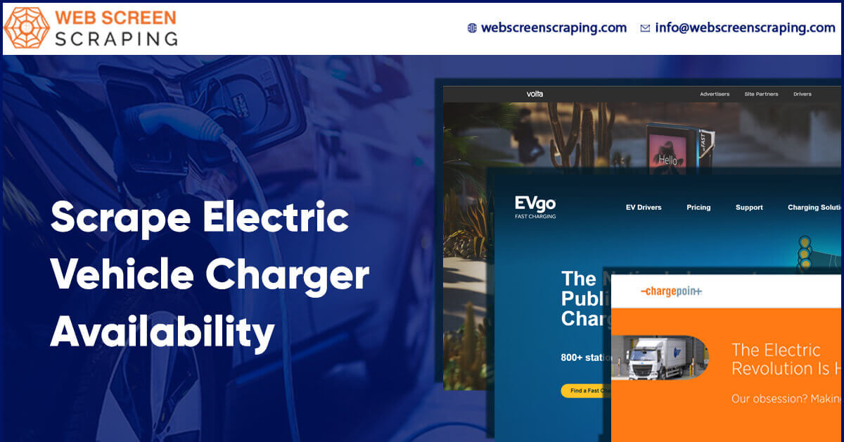 Scrape Electric Vehicle Charger Availability