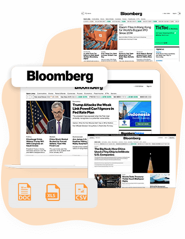 Bloomberg Scraping Service